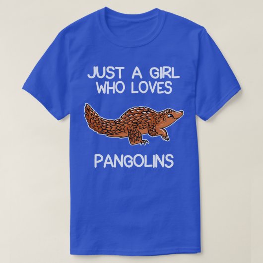 T-shirt Juste une fille qui aime les pangolins 2 (Design devant)