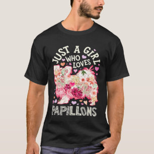T-shirt Juste Une Fille Qui Aime Les Papillons Continental