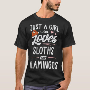 T-shirt Juste Une Fille Qui Aime Les Paresseux Et Les Flam