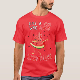 T-shirt Juste une fille qui aime les pastèques