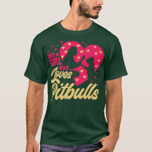 T-shirt Juste Une Fille Qui Aime Les Pitbulls, Mesdames Am