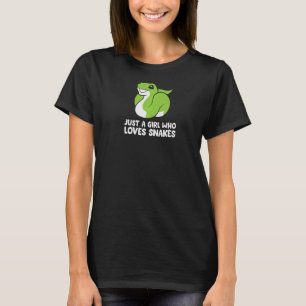 T-shirt Juste Une Fille Qui Aime Les Pythons Birmans Serpe