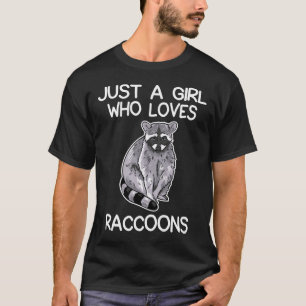 T-shirt Juste Une Fille Qui Aime Les Racons Aînés Cadeau R