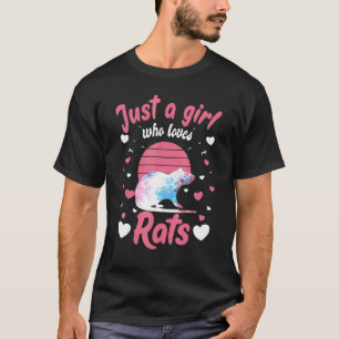 T-shirt Juste Une Fille Qui Aime Les Rats Rat House Rats P