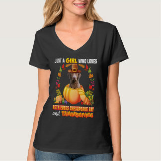 T-shirt Juste Une Fille Qui Aime Les Récupérateurs Chesape