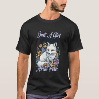T-shirt Juste Une Fille Qui Aime Les Renards Arctiques