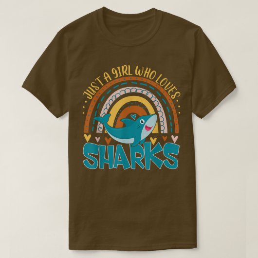 T-shirt Juste Une Fille Qui Aime Les Requins Cadeaux Arc-E (Design devant)
