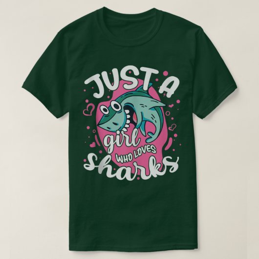 T-shirt Juste une fille qui aime les requins Débardeur (Design devant)