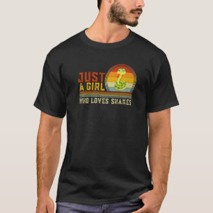 T-shirt Juste Une Fille Qui Aime Les Serpents Cute Snake G