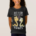 T-Shirt Juste Une Fille Qui Aime Les Serpents J'Aime La Fi<br><div class="desc">Juste Une Fille Qui Aime Les Serpents J'Aime La Fille Des Serpents</div>