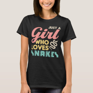T-shirt Juste une fille qui aime les serpents Vêtements