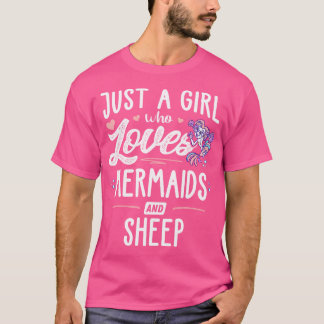 T-shirt Juste Une Fille Qui Aime Les Sirènes Et Les Femmes