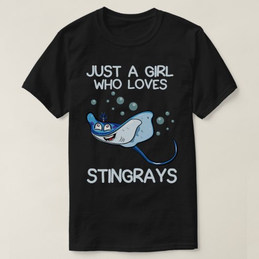 T-shirt Juste Une Fille Qui Aime Les Stingrays (Design devant)
