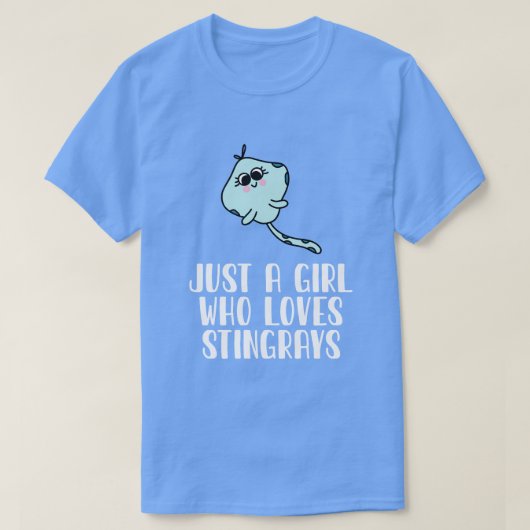 T-shirt Juste Une Fille Qui Aime Les Stingrays (Design devant)