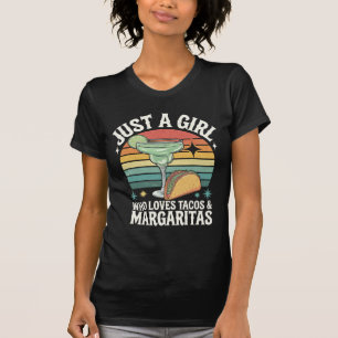 T-shirt Juste Une Fille Qui Aime Les Tacos Et La Margarita