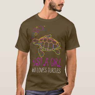 T-shirt Juste Une Fille Qui Aime Les Tortues