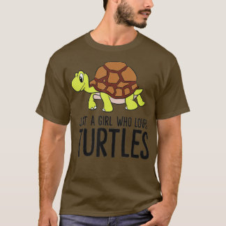 T-shirt Juste une fille qui aime les tortues (1)