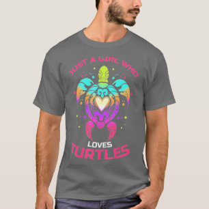 T-shirt Juste une fille qui aime les tortues pour les prop