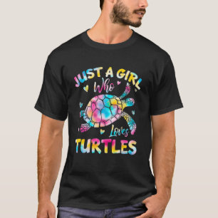 T-shirt Juste Une Fille Qui Aime Les Tortues Tortues Mer T