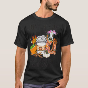 T-shirt Juste une fille qui aime les vaches et abattre la