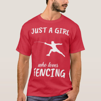 T-shirt Juste Une Fille Qui Aime L'Escrime