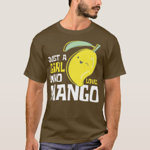 T-shirt Juste Une Fille Qui Aime Mango Drôle