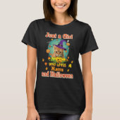 T-shirt Juste Une Fille Qui Aime Manx Chat Et Halloween So (Devant)