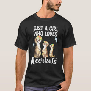 T-shirt Juste une fille qui aime Meerkats Meerkat Hawaiian