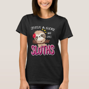 T-shirt Juste Une Fille Qui Aime Mignonnes Machines À Sous