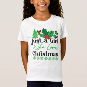 T-Shirt Juste une fille qui aime Noël-42318