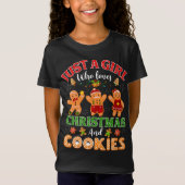 T-Shirt Juste Une Fille Qui Aime Noël Et Les Cookies Ginge (Devant)