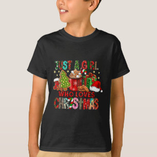 T-shirt Juste une fille qui aime Noël Hot Cocoa Casquette