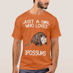 T-shirt Juste une fille qui aime Opossum 1