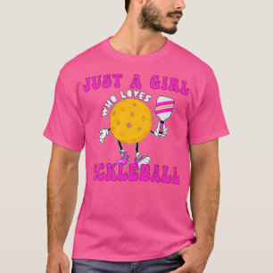 T-shirt Juste Une Fille Qui Aime Pickleball Drôle Pickleba