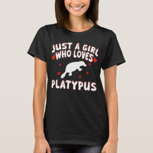 T-shirt Juste Une Fille Qui Aime Platypus Cute Platypus