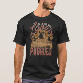 T-shirt Juste Une Fille Qui Aime Puggles Chien Chien Propr (Devant)
