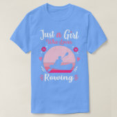 T-shirt Juste une fille qui aime raidir rose Retro gi Vint (Design devant)