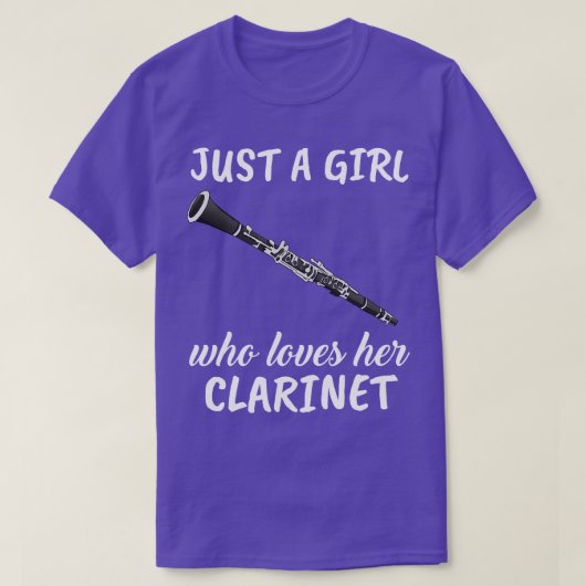 T-shirt Juste Une Fille Qui Aime Sa Clarinette (Design devant)