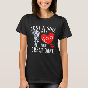 T-shirt Juste une fille qui aime sa grande maman de chien