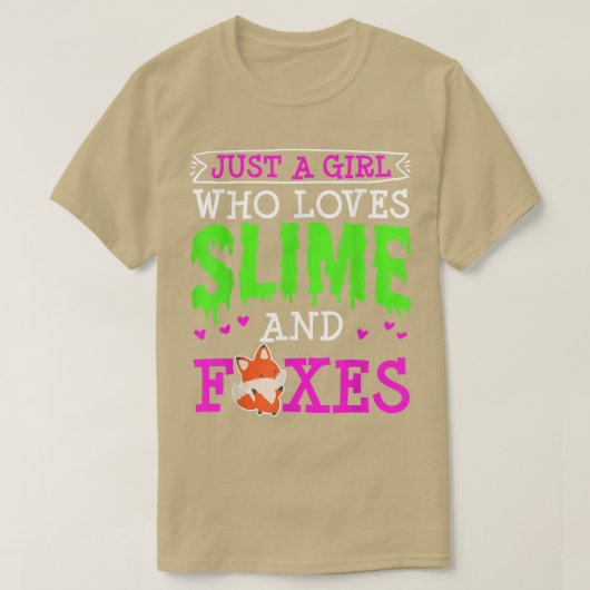 T-shirt Juste Une Fille Qui Aime Slime Et Les Foes Mignonn (Design devant)