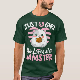 T-shirt Juste Une Fille Qui Aime Son Hamster Maman Fluffy