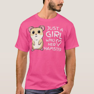 T-shirt Juste une fille qui aime son mignon animal de comp