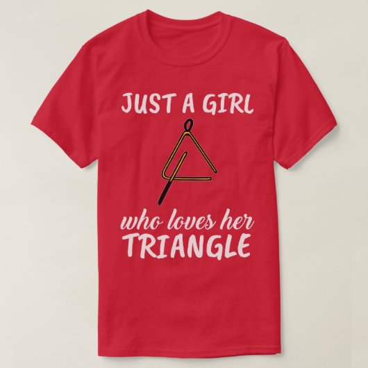 T-shirt Juste Une Fille Qui Aime Son Triangle (Design devant)