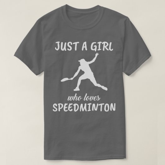 T-shirt Juste une fille qui aime Speedminton (Design devant)