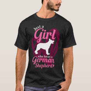 T-shirt Juste Une Fille Qui Aime Un Berger Allemand