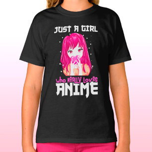 T-shirt Juste Une Fille Qui Aime Vraiment Anime