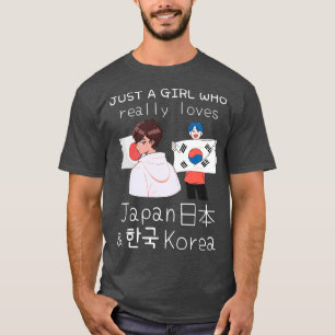 T-shirt Juste Une Fille Qui Aime Vraiment Le Japon Et La C