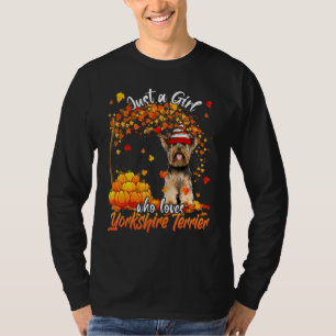 T-shirt Juste Une Fille Qui Aime Yorkshire Terrier Chien M