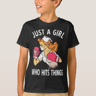 T-shirt Juste une fille qui frappe des choses Infirmière B