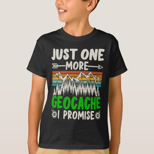 T-shirt Juste Une Geocache De Plus Je Promets Géocaching D (Devant)